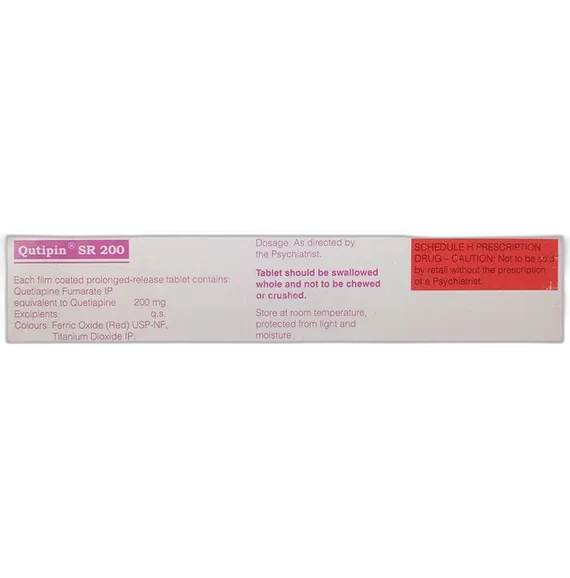 qutipin sr 200mg tablet 10's